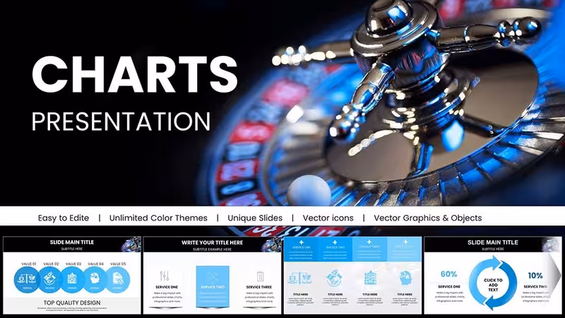 Winning Casino PowerPoint Charts Presentation: Gamble on Engaging Visuals