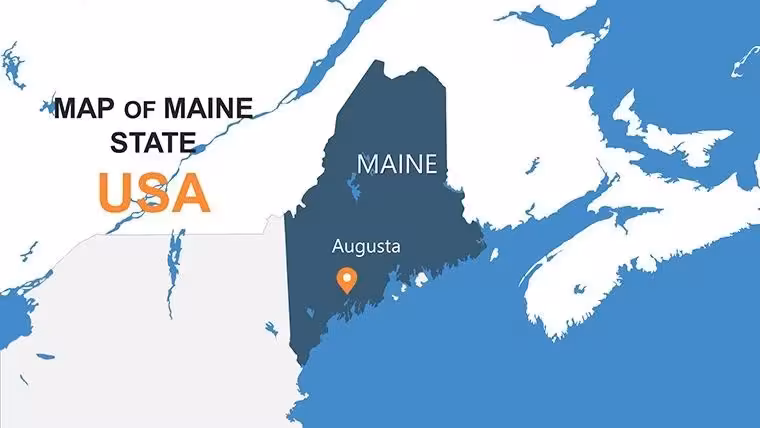 Unlock Coastal Insights with the Editable Maine Keynote Map Template