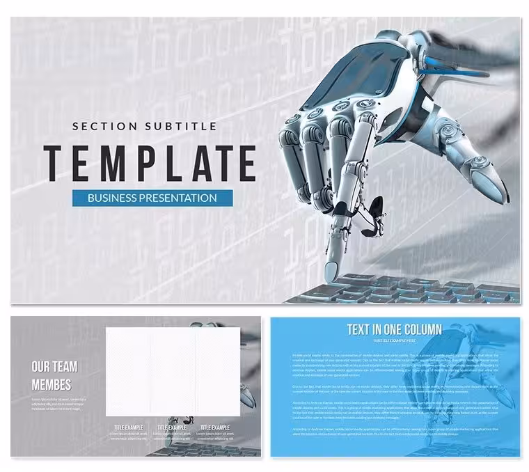 AI Robot PowerPoint template