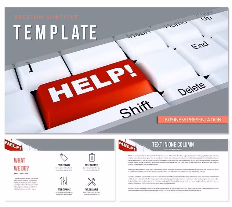 Online Help Center PowerPoint templates