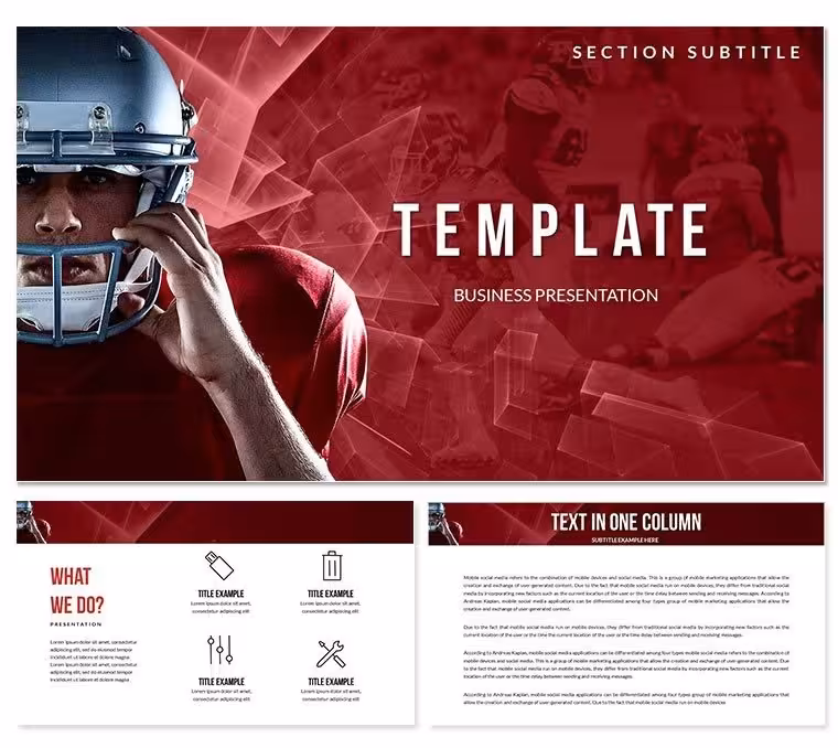 Famous American Football Players PowerPoint templates