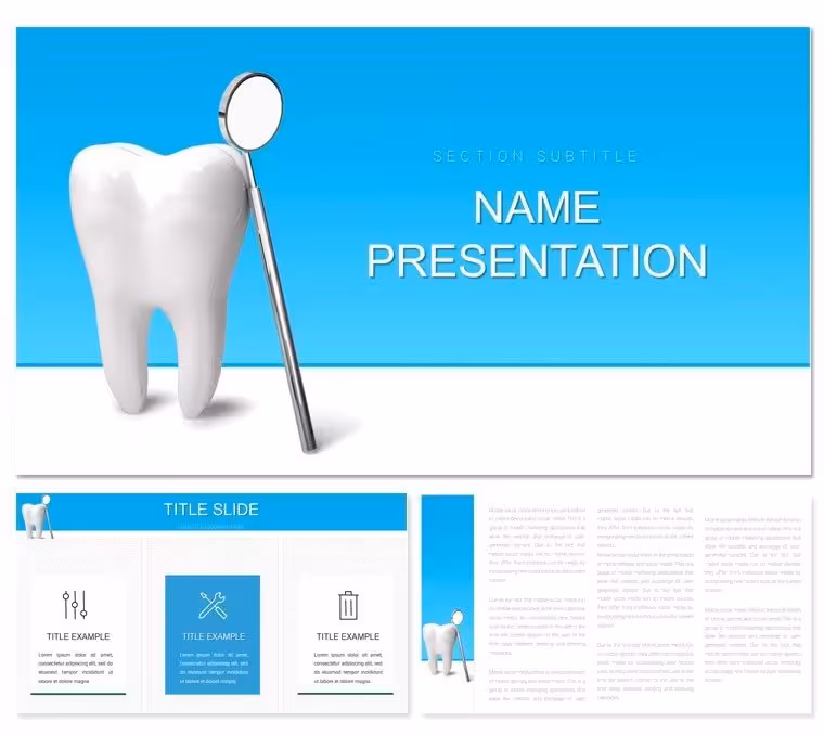 Dental Clinics PowerPoint Template: Smile-Worthy Presentations