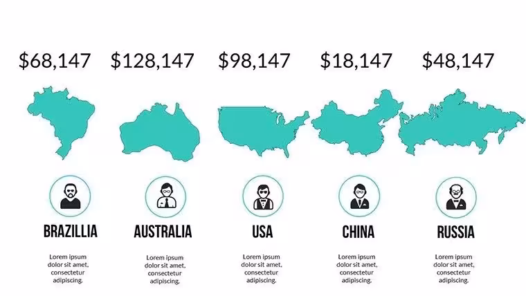 Worldwide vector maps for PowerPoint Presentation - Slide4