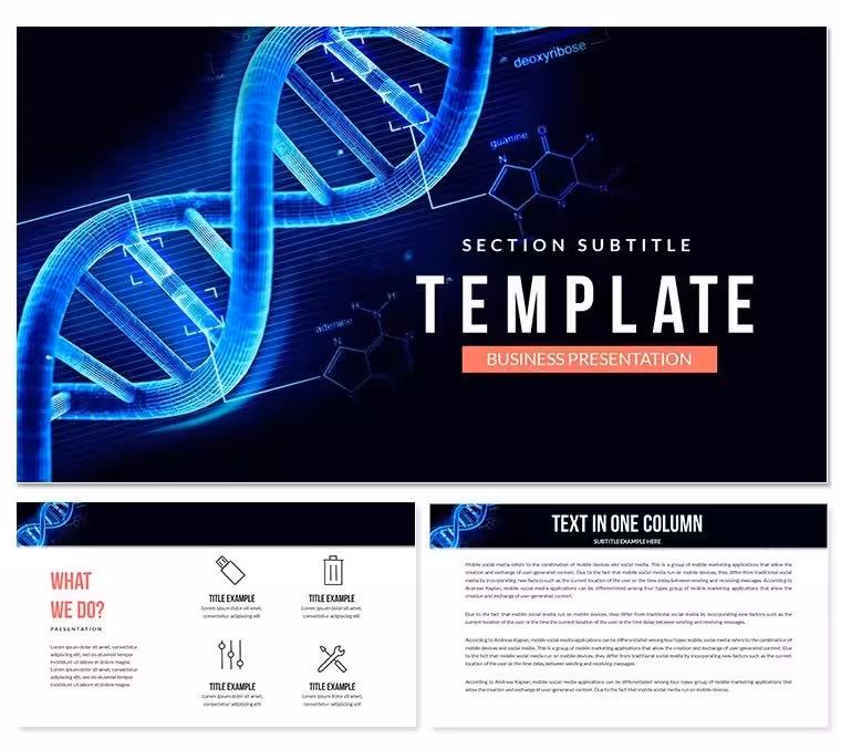 DNA Genetics PowerPoint Templates