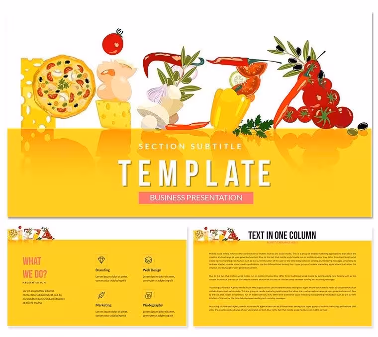 Pizza PowerPoint Template: Presentation