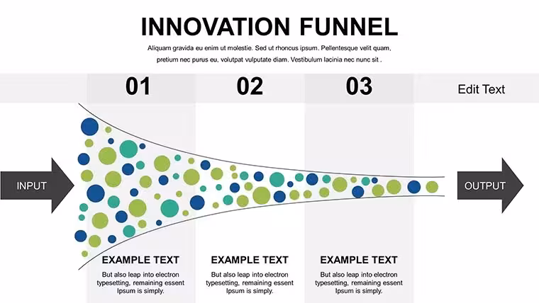 Free Innovation Funnel PPT Template: Streamline Your Idea Pipeline