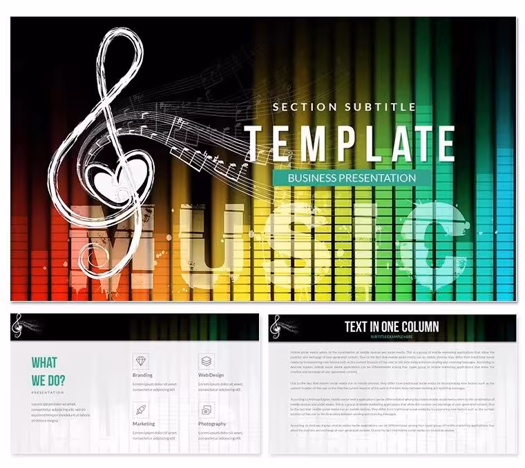 Song Lyrics PowerPoint Template - Download PPT