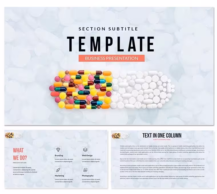 Drugs and Pills Medicine PowerPoint Template