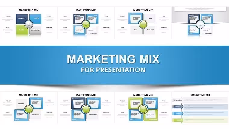 Marketing Mix PowerPoint Template 4Ps 7Ps 31 Slides