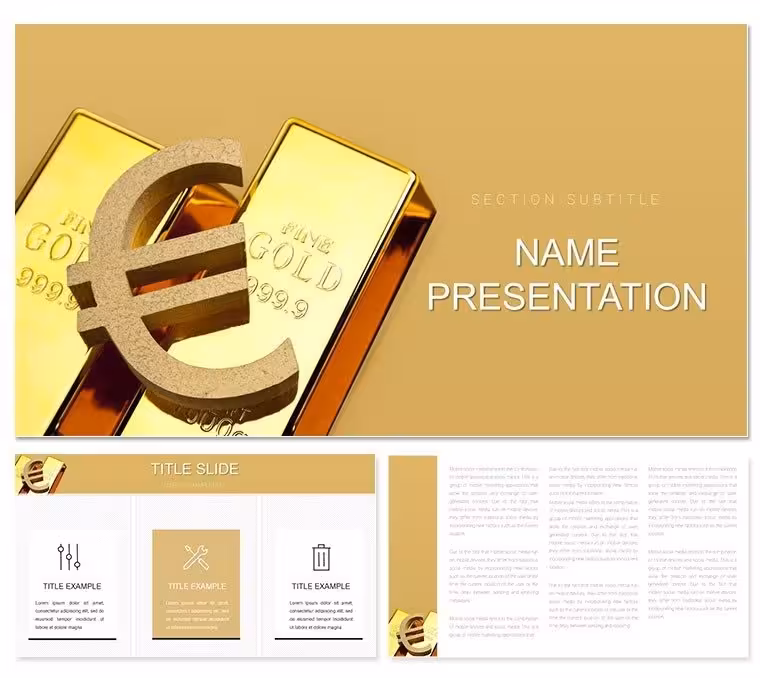 Chart the Golden Path to Economic Clarity with the Gold Spot Price PowerPoint Template
