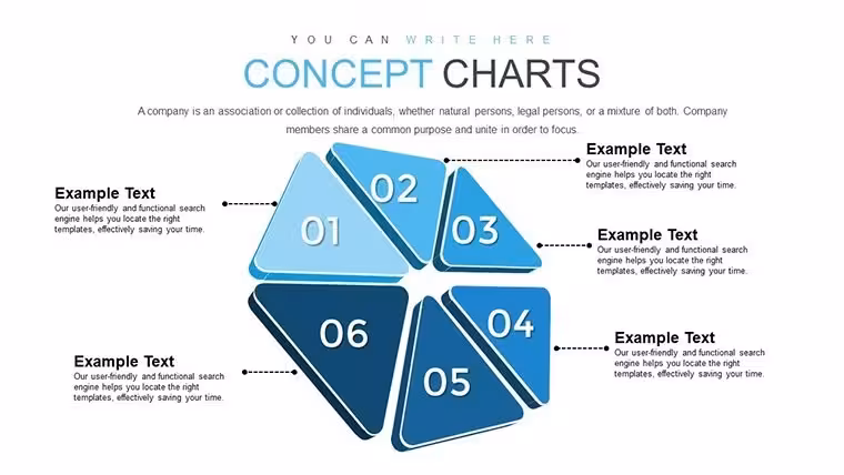 Momentum Concept Keynote Charts: 30 Editable Slides