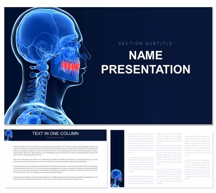 Jaw Problems PowerPoint Template