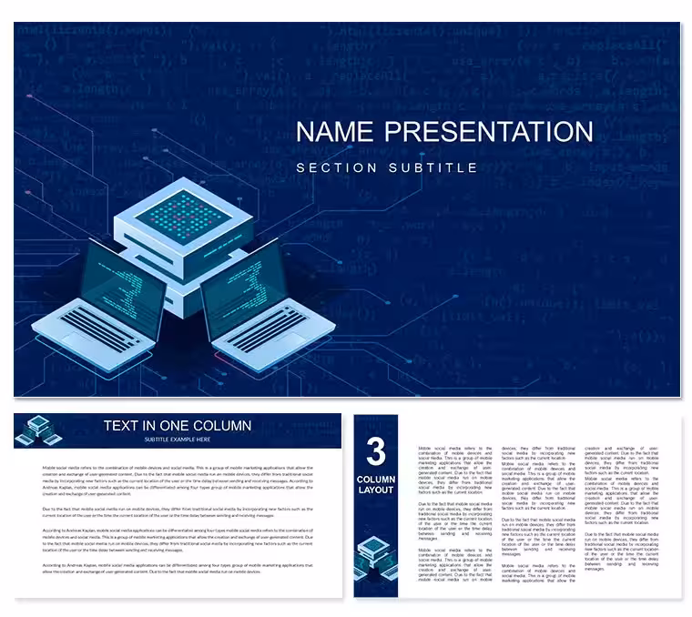 Exploring Network Devices and Software PowerPoint Presentation Template