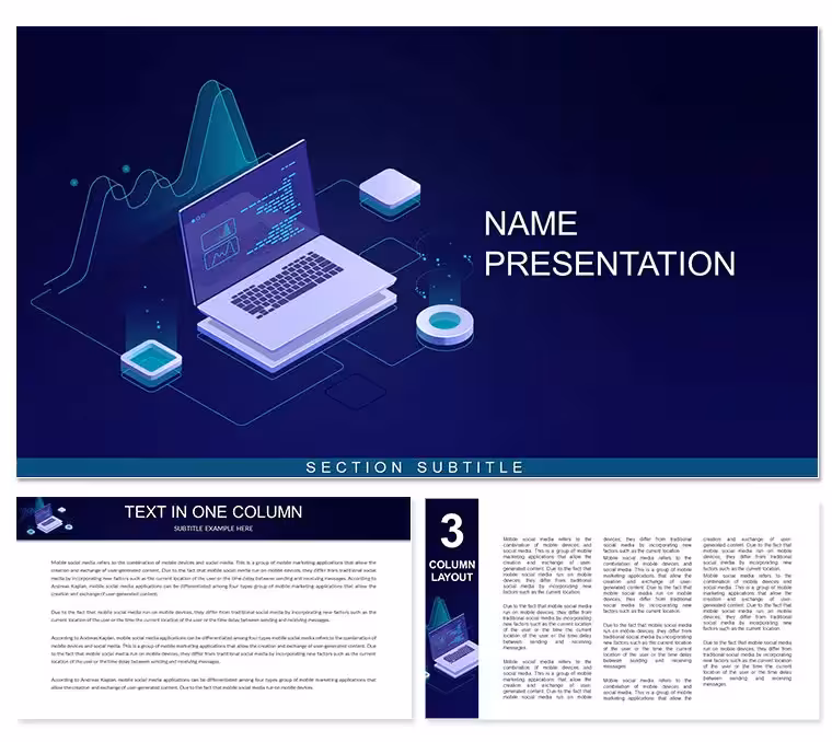Freeware Software PowerPoint template