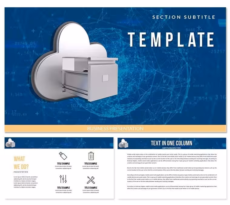 Cloud Storage PowerPoint templates