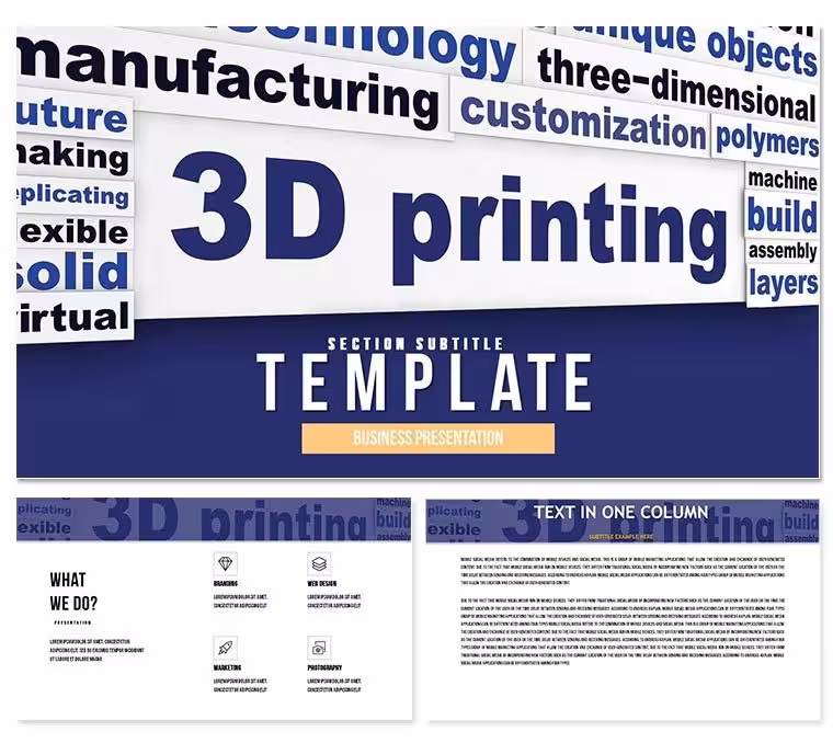 3D printing PowerPoint template