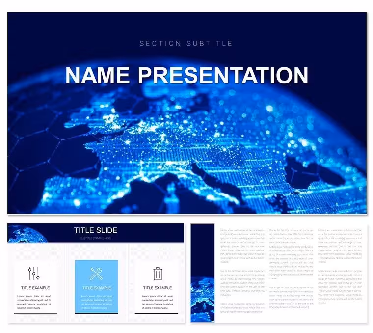 World Information PowerPoint Template: Globe-Trotting Visuals Unleashed