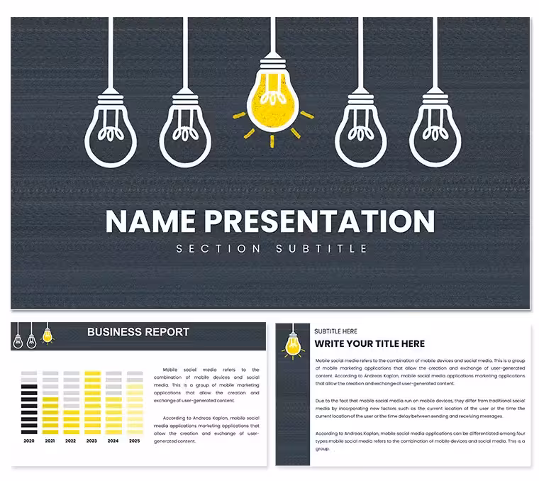 Top Marketing Ideas in the World: We Admire and Learn PowerPoint Template