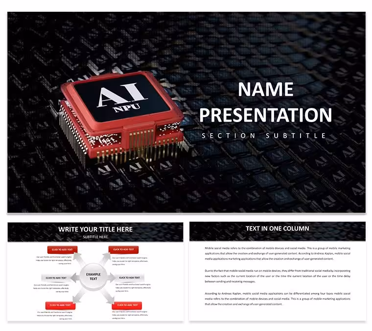 NPU Processor Tech Keynote Template for AI Experts