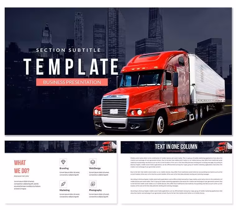 Best Trucks PowerPoint Templates