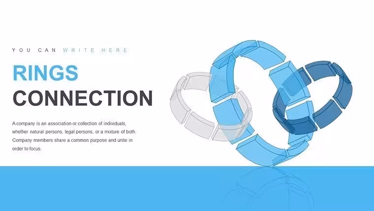 Rings Connection Charts - Editable PPTX | ImagineLayout