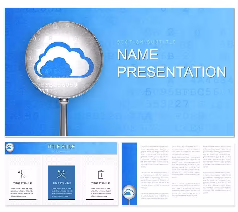 Cloud Security PowerPoint Template for IT Pros