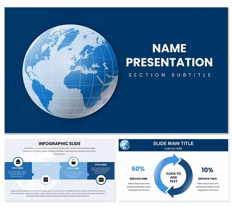 Planet Earth PowerPoint Template: Orbiting Ideas with Grace