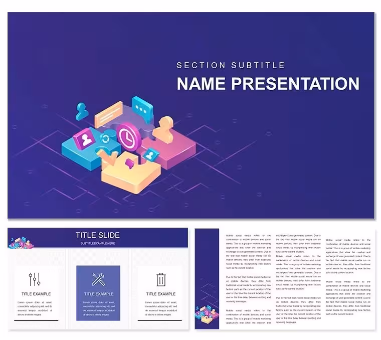 "Marketing: Concepts, Types and Objectives PowerPoint Template"