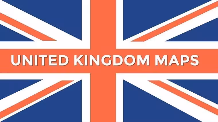 UK Map PowerPoint Template: Navigate the Isles with Architectural Precision