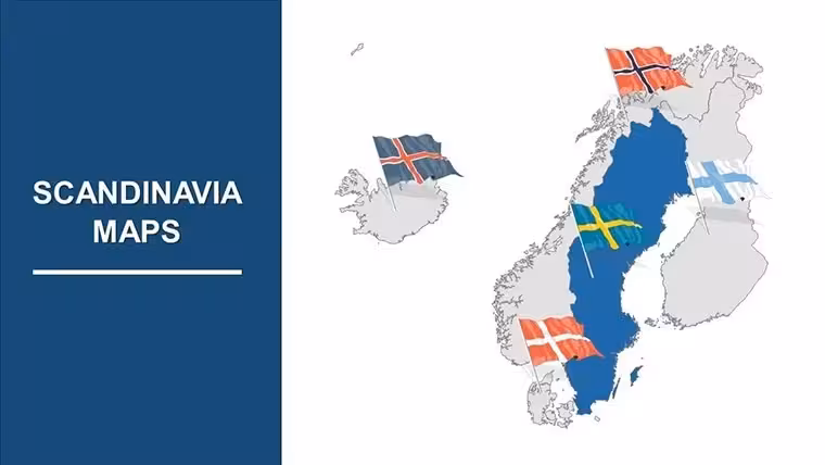 Scandinavia Keynote Maps Template: Visualize Nordic Insights with Ease