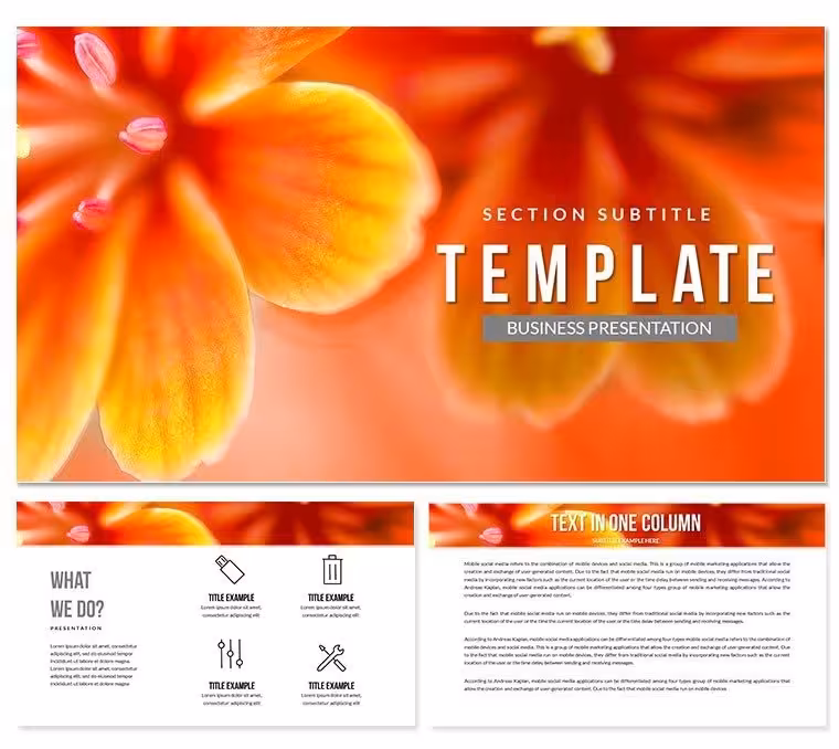 Blossom PowerPoint template Presentation