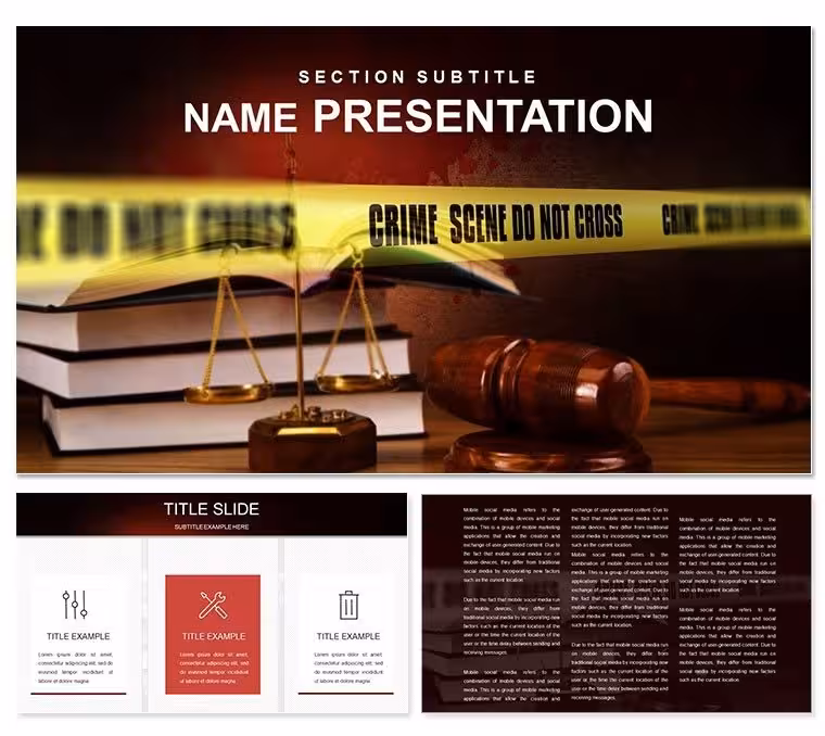 Crime Rules PowerPoint Template: Navigating Legal Boundaries