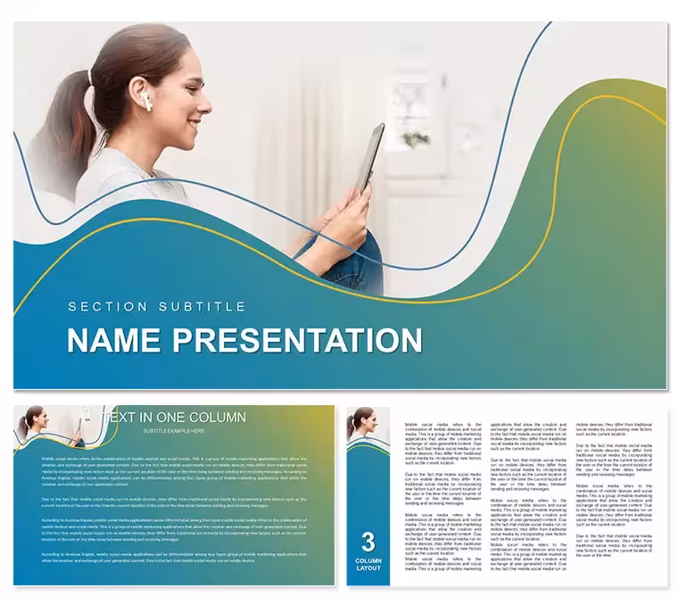 Multimedia Presentation PowerPoint Template: Presentation
