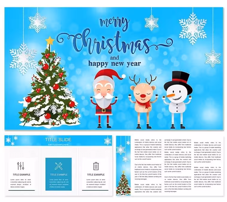 PowerPoint Template: Merry Christmas and Happy New Year!