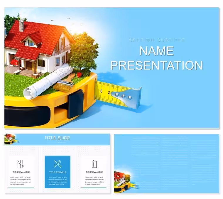 Construction and Repair PowerPoint Template Presentation