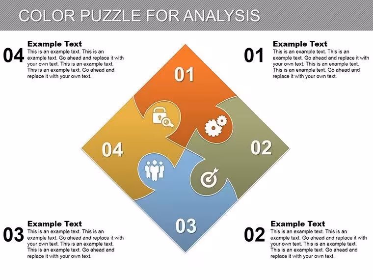 Piece Together Insights: Puzzles Analysis PowerPoint Charts Template
