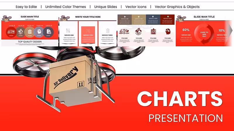 Drone Delivery PowerPoint Charts Presentation: Chart the Course of Modern Logistics
