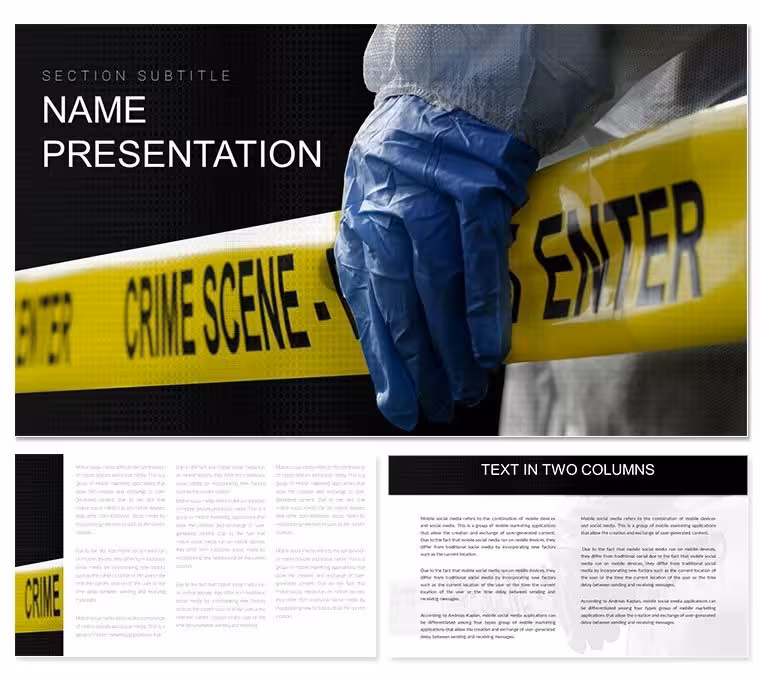 Crime Scene Keynote Template for Forensic Pros