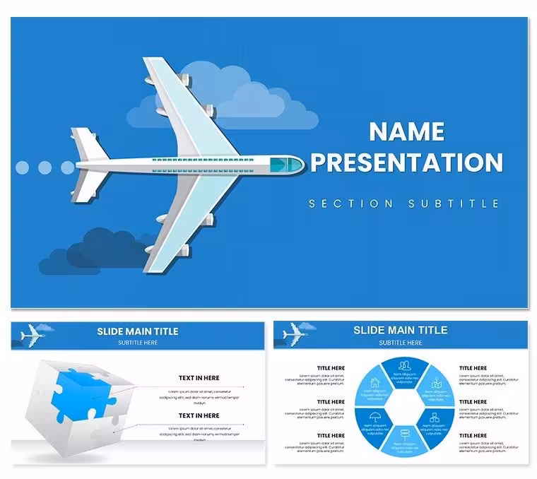 Airplane Flights Keynote Template: Navigate Narratives with Ease