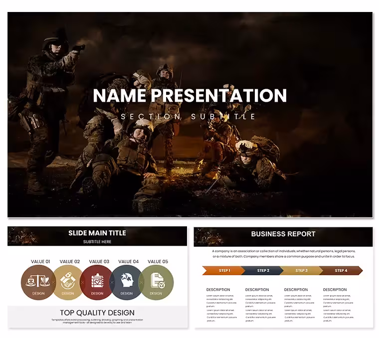 Military Operation PowerPoint Template: Strategize with Tactical Precision