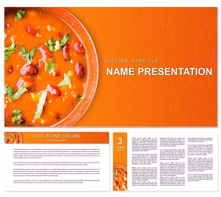 Cookbook Recipes PowerPoint template