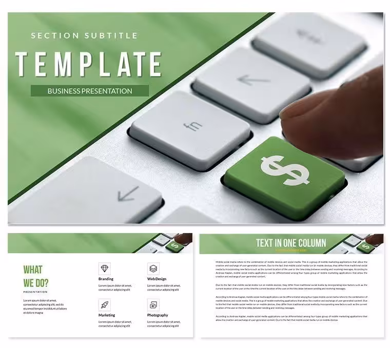 Earn Money Online PowerPoint Presentation Template