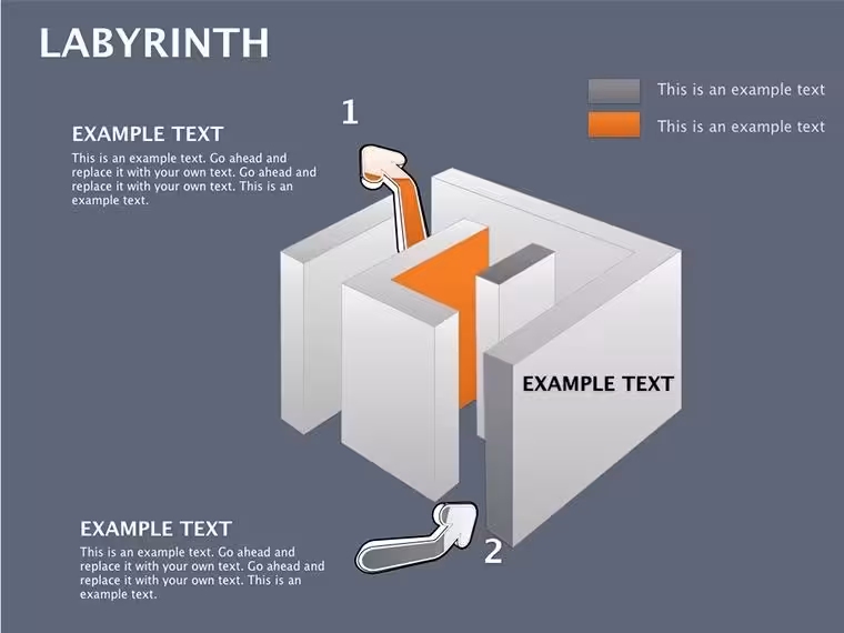 Labyrinth Keynote Diagram Template: Guide Your Path