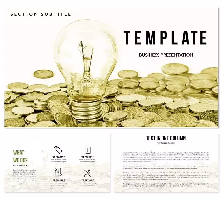 Tariffs for Electricity PowerPoint templates
