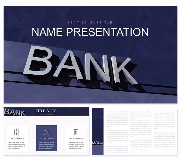 Banking, Credit Cards, and Loans PowerPoint Template: Master Financial Dialogues
