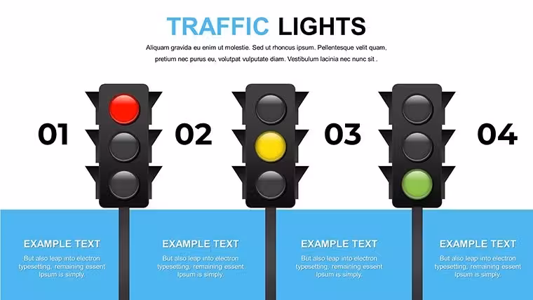 Free Traffic Lights PowerPoint Charts for Professional Presentations