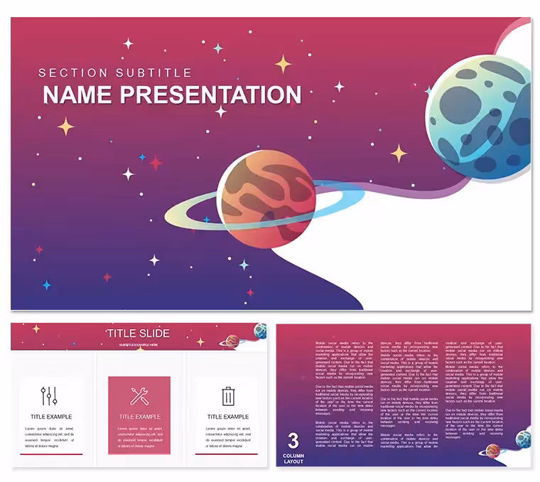 Astronomy PowerPoint Template for Space Exploration
