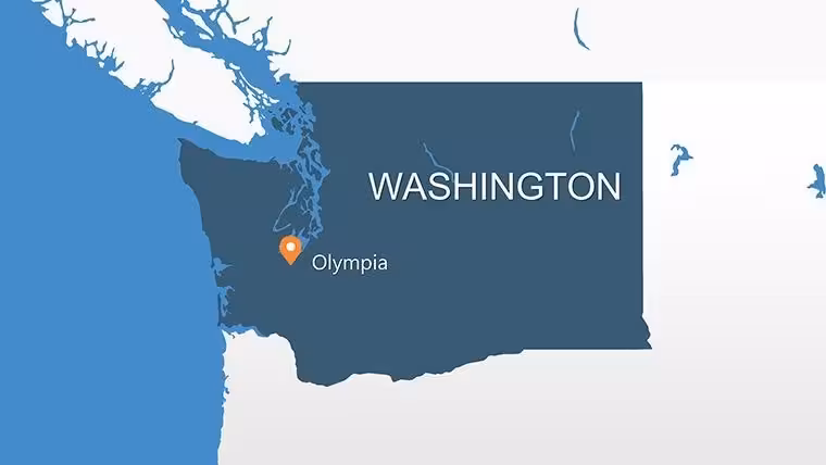 Washington Keynote Maps: Editable Template for Business and Study