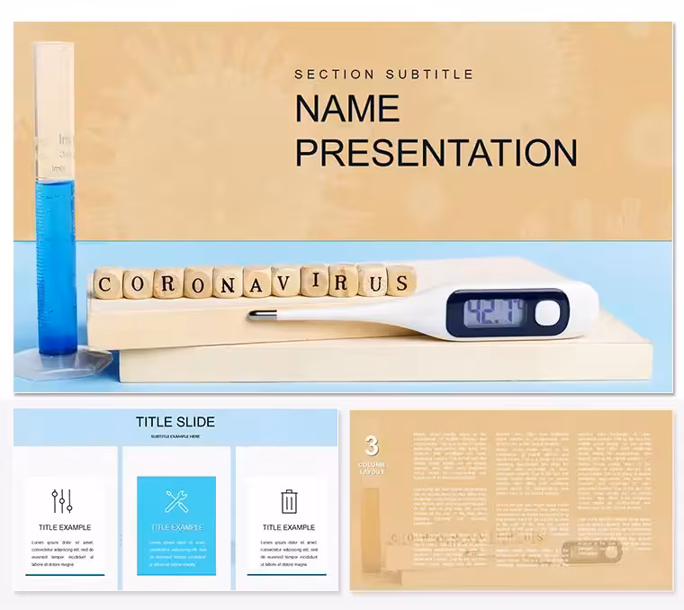 Medical Presentation: Virus Detection and Symptom Analysis PowerPoint Template