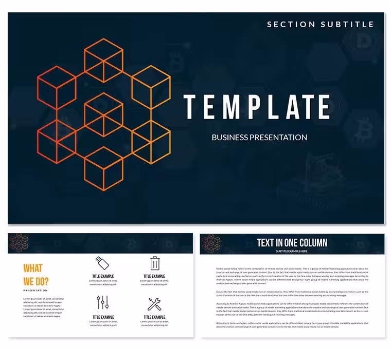 Blockchain Technology PowerPoint Template: Presentation